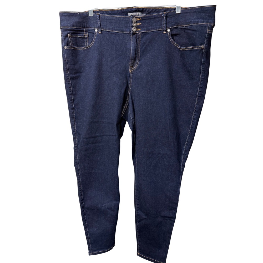 Torrid Super Soft Jeggings Size 26R Dark Wash High Rise Skinny Plus Size Denim - Picture 2 of 9